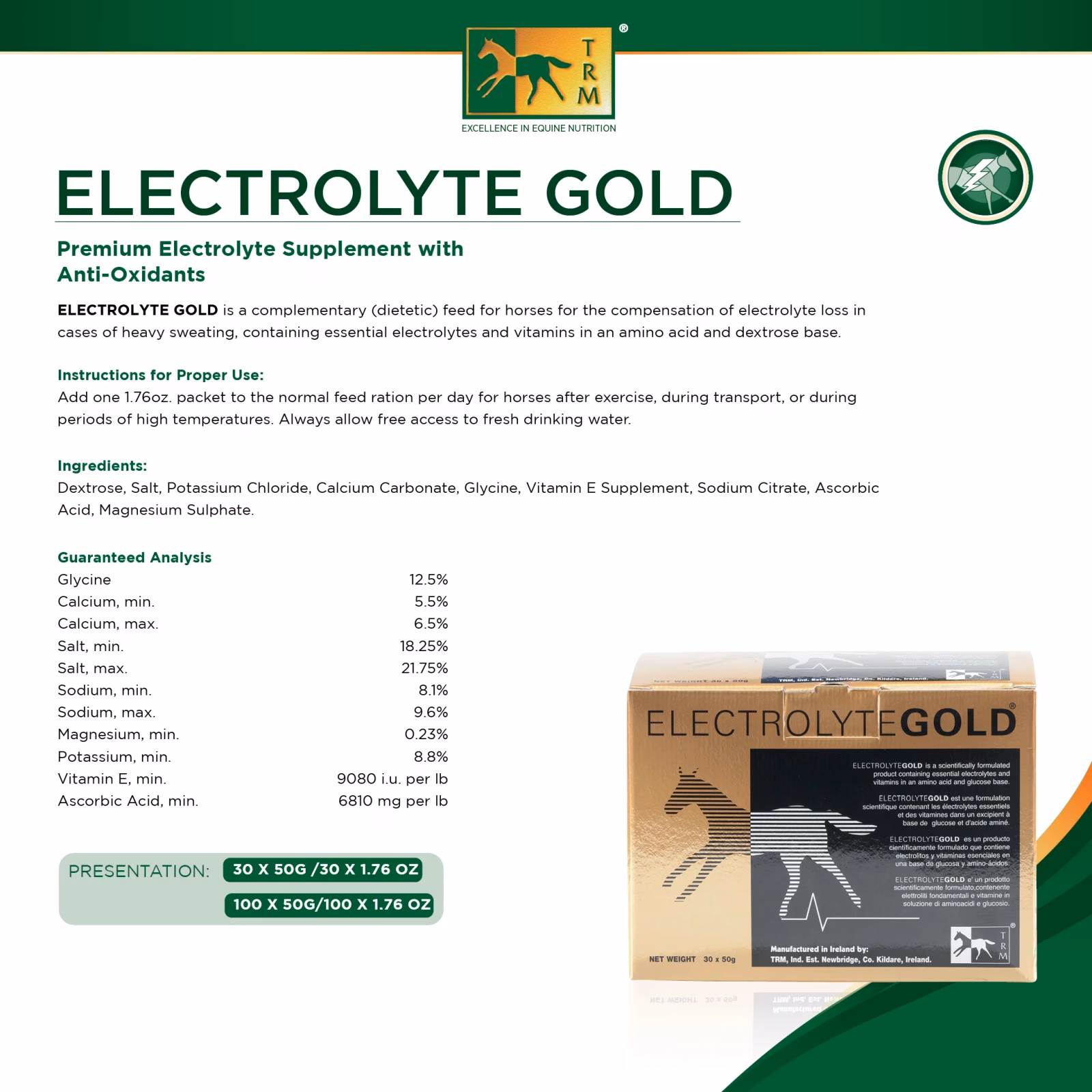 TRM Electrolyte Gold
