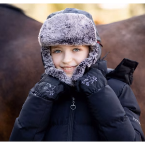 Horze Noa Kids Fleece Lined 3 Finger Winter Gloves
