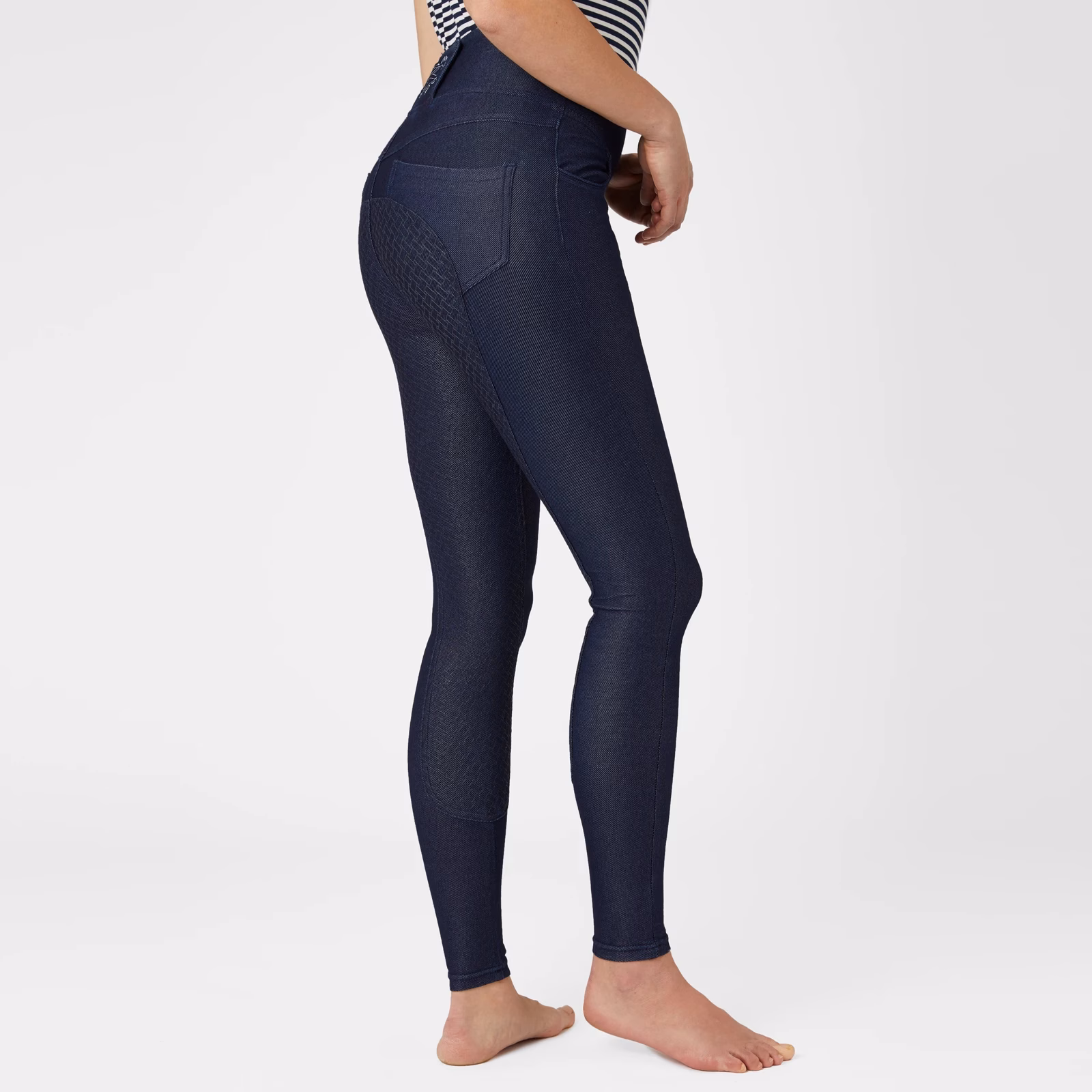 Horze Katia Womens Denim Look Full Seat Tights