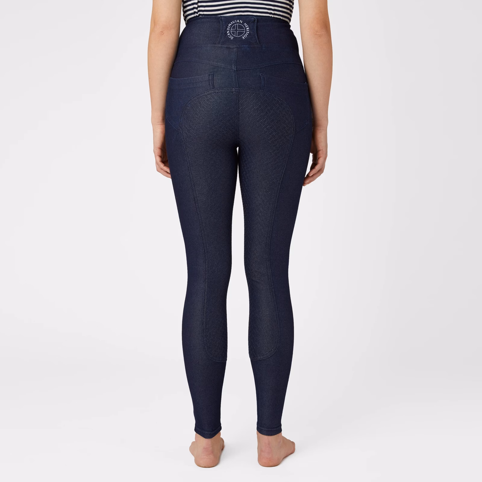 Horze Katia Womens Denim Look Full Seat Tights