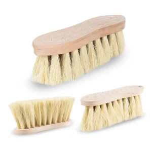 Horze Natural Bristle Wood Back Brush Set
